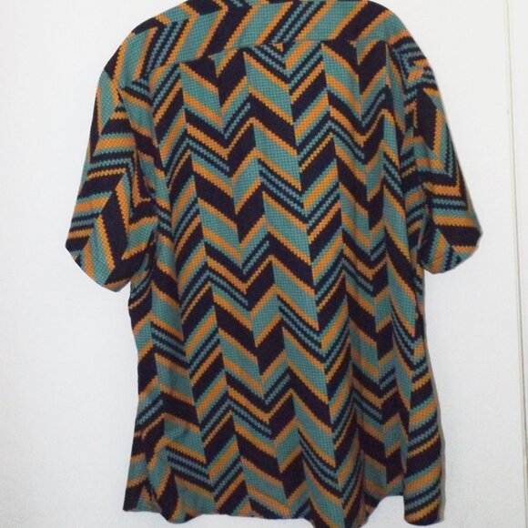 Vintage men's shirt polyester Size M (#EV1655A) - Picture 4 of 4